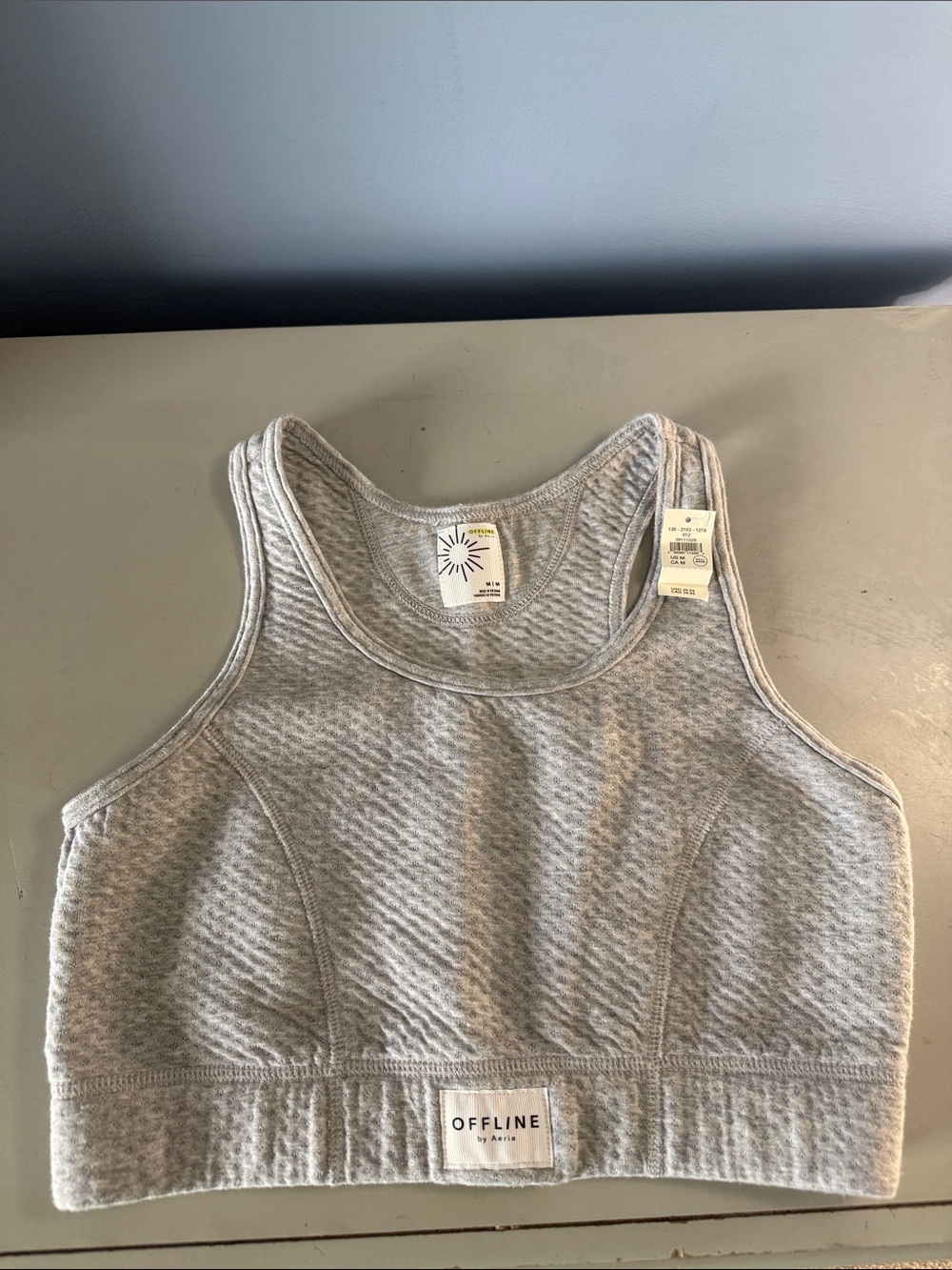 Offline by Aerie sports bra/crop gray M
